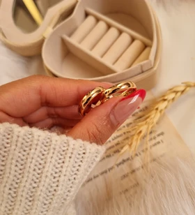 رینگ ساده طلایی ژوپینگ