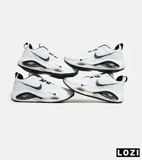 کفش کتانی مردانه و زنانه سفید مشکی Nike air zoom max