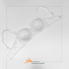 سوتین اسفنجی دکلته سفید کاپ بی برند نوشه پوش