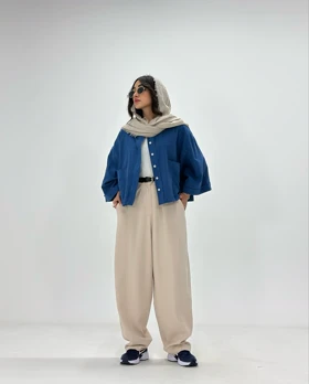 شومیز کتان پنبه