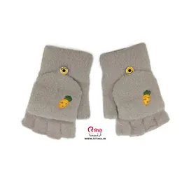 دستکش کلاه دار دخترانه طرح میوه ای (6 سال تا بزرگسال)