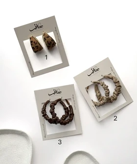 گوشواره های طرح زمستانی