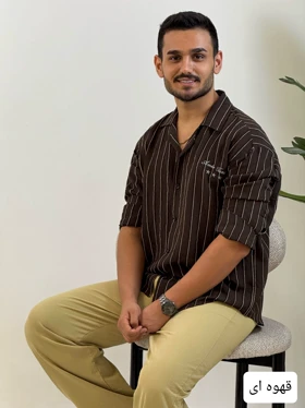 پیراهن مردانه استین بلند پری_کد4479