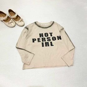 بلوز آستین بلند کبریتی کشی دخترانه HOT PRSON