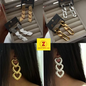 گوشواره بزرگ فانتزی زنانه دفرمه