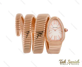 ساعت بولگاری ماری سرپنتی رزگلد نگین‌دار Bvlgari-3992-L