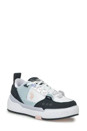 پایه. کفش کتانی Polo Assn Dance Wmn 4Fx White-Navy Sneaker ST04911