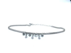 پابند طرح ون کلیف نگیندار سفید برند YSX