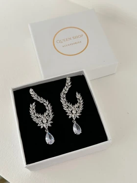 گوشواره مجلسی طرح جواهر کاما