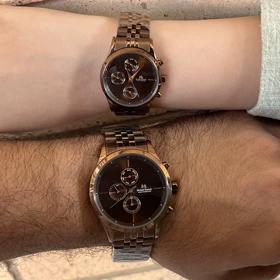 ست ساعت مچی اورجینال زنانه و مردانه مایکل کندی MK 0607-0608