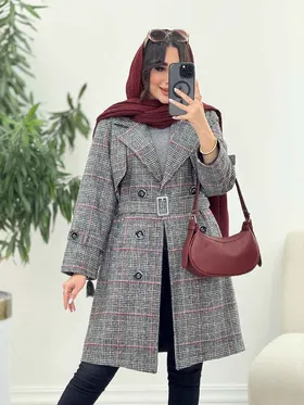پالتو ژیله دار شش دکمه
