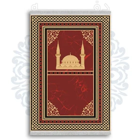 فرشینه از جنس پارچه هازان مخمل ترک طرح سجاده برند دفه کد DSJ 10