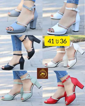 کفش مجلسی پاشنه‌بلند نگینی زنانه ژینالژدار