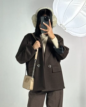 پالتو لامر آستین دکمه   کد 600057