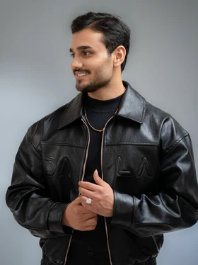 کاپشن چرم وارداتی سامیار_کد4515