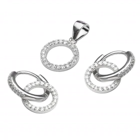 نیم ست نقره دایره کد 651224