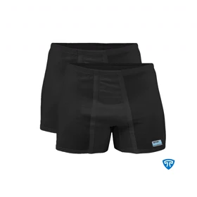 شورت پادار پنبه کش لیفه ای (پک 2 عددی) مشکی