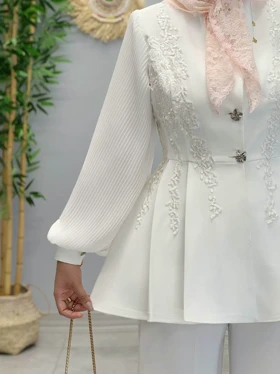 3045-کت و شلوار مزونی دلبر