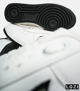 کفش کتانی بزرگ پا سفید مشکی NIKE AIR FORCE