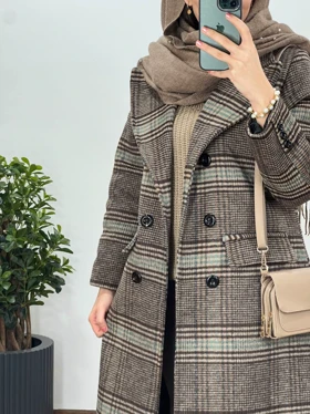 پالتو پشمی آستردار نورا 12(ایراد دار)