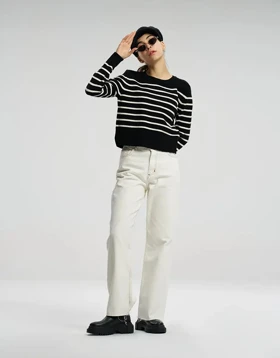 رینگر پهن یقه گرد (مشکی)