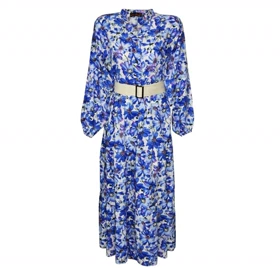 پیراهن نخی زنانه گل‌دار