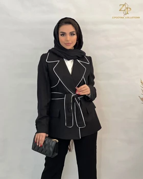 کت تک زنانه مشکی مجلسی دنیرا