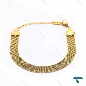 دستبند زنانه حصیری طلایی Bracelet-8354-L