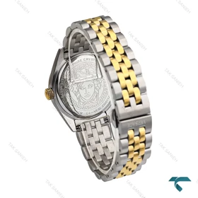 ساعت ورساچه V-Code زنانه دورنگ طلایی صفحه سبز Versace-6814-L