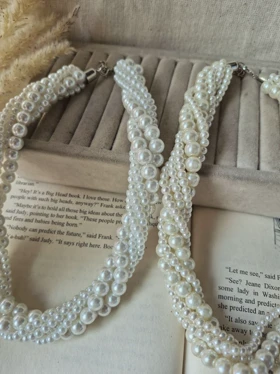 گردنبند مروارید چند ردیفه