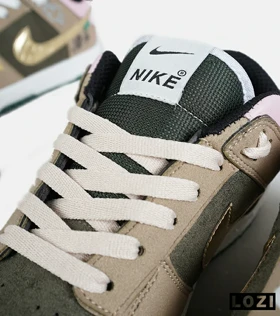 کفش کتانی مردانه و زنانه کرم سبز طلایی نایک NIKE Dunk Low Remastered