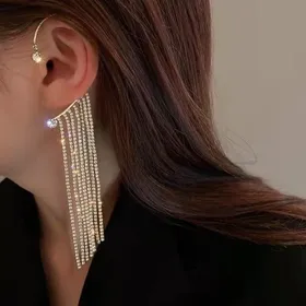 گوشواره ایرکاف نگین اویز