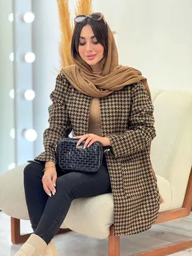 مانتو پائیزه پیچازی دو جیب