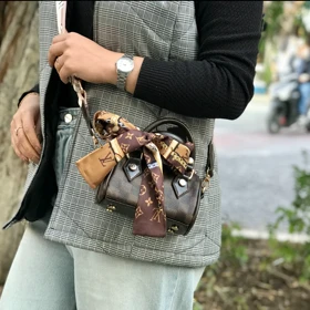 کیف زنانه LV (لویی ویتون) شال دار وارداتی کد 1588