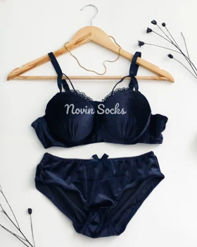 ست شورت و سوتین مخمل سایز 80