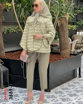کت خنک مجلسی زنانه سایز بزرگ کد 3589