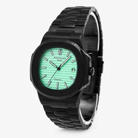 ساعت مردانه پتک فیلیپ ناتیلوس مشکی صفحه تیفانی مدل Patek-6727-L
