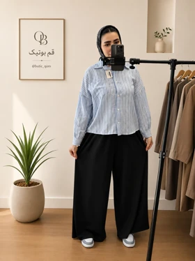 شلوار بگ اوشو جلو پیله_6023