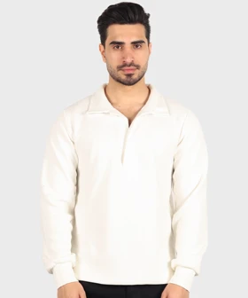 پلیور مردانه یقه باز و ساده 1508