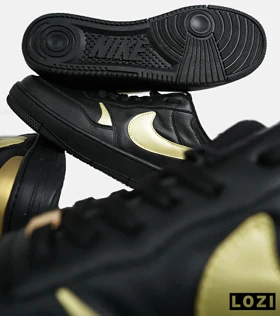 کفش کتانی بزرگ پا مشکی طلایی نایک Nike Gama Force Sail