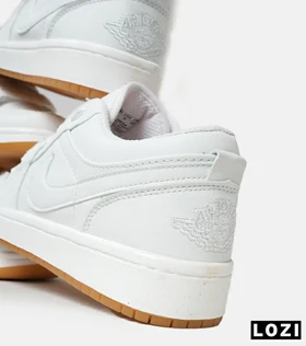 کفش کتانی مردانه سفید کرم نایک NIKE jordan 1