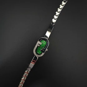 ساعت مچی زنانه فندی Fendi رنگ ثابت استیل316 با موتور کوارتز ژاپن (سبز)