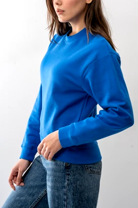 تیشرت آستین بلند دورس سرشانه افتاده زنانه