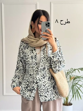 شومیز مانتویی سیلک