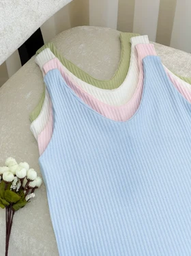 تاپ حلقه‌ای زنانه ترانه - آبی