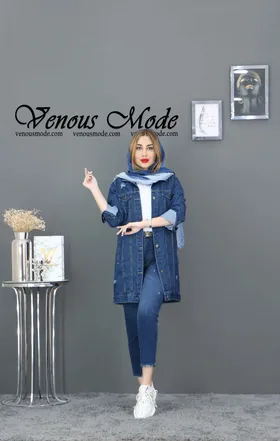 کت جین DEFACTO آبی کاربنی