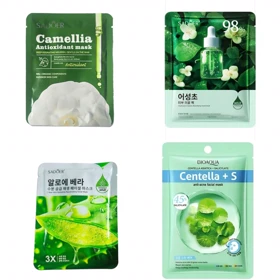ماسک ورقه ای صورت پک 4عددی پک شماره 9