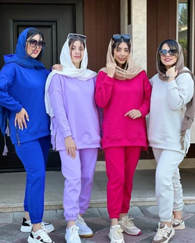 هودی شلوار بغل زیپ تو کرکی