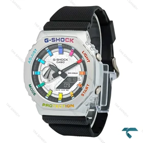 ساعت کاسیو جی شاک GM2100 مردانه سیلور مشکی GShock-7775-G