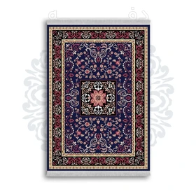 *جدید* فرشینه از جنس پارچه شانل مخمل ترک طرح فانتزی برند دفه کد 611
